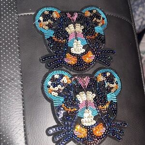 Colorful Sequin Tiger Patches